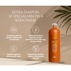 KEYRA Šampon se speciálním PH a keratinem 1000ml - Shampoo Ph-Acid with Keratin 1000 ml