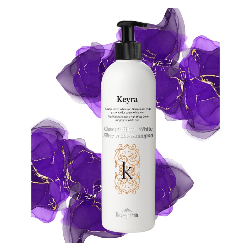 KEYRA Šampon stříbrno-bílý 500 ml - Shampoo Silver White 500 ml